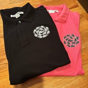 2 Men’s Lacoste Limited Edition Black Polo Shirt- size 8